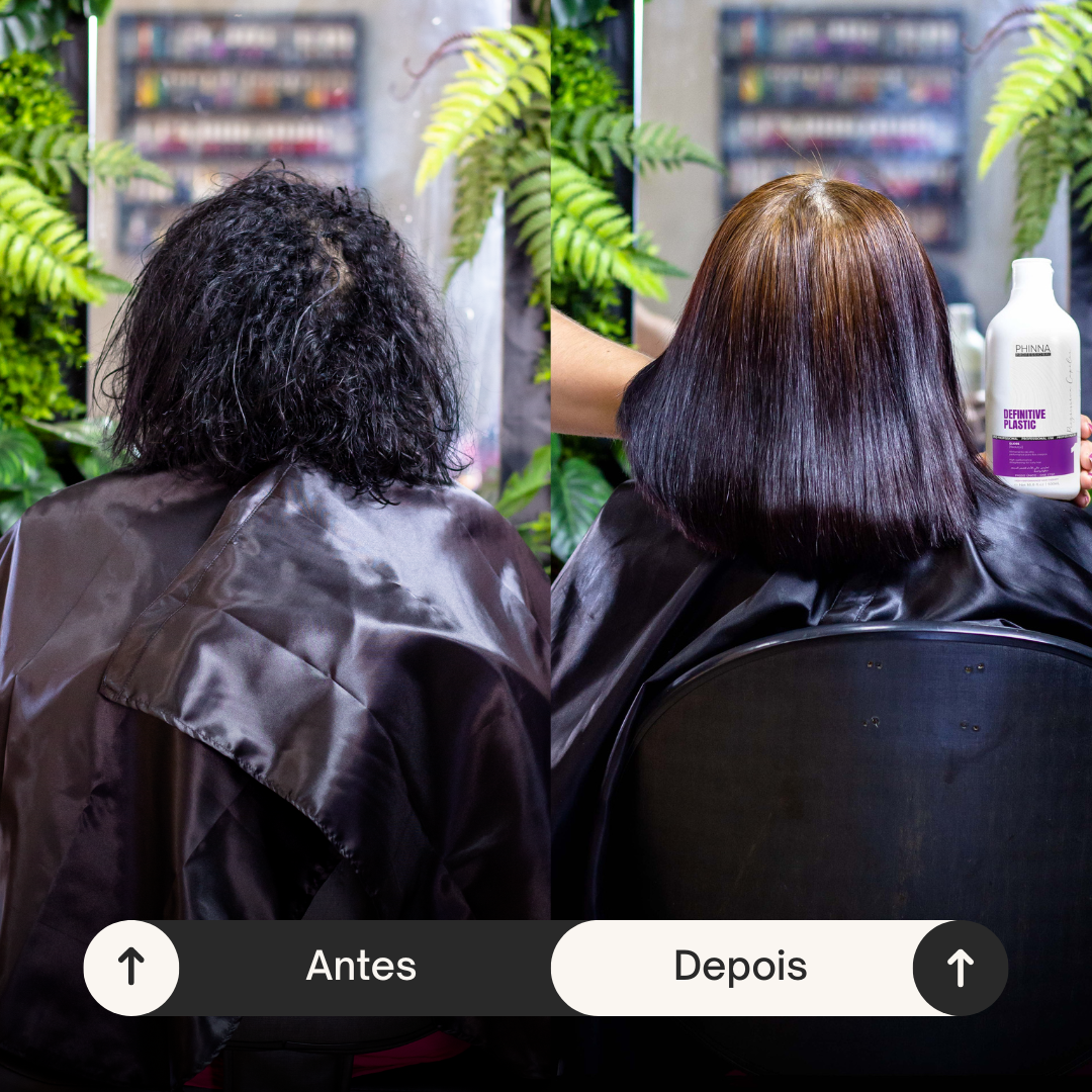 Antes e Depois Progressiva orgânica sem formol 6